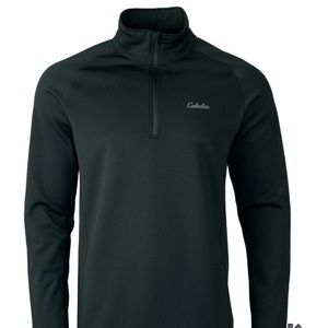Cabelas Heavyweight Base Layer 1/4-Zip Long-Sleeve Pullover for Men- Tall Lg NWT